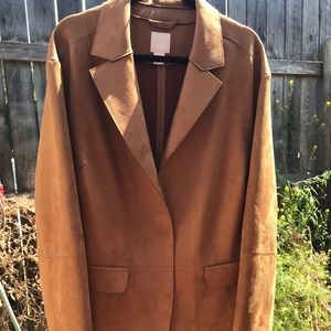 Tan Faux Suede Jacket